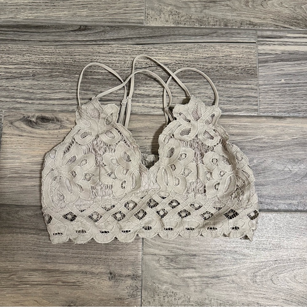 Wishlist Beige Lace Bralette